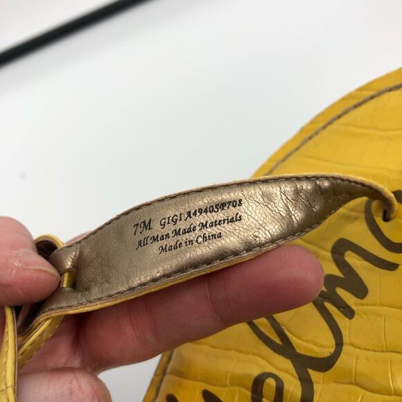 SAM EDELMAN Gigi Thong‎ Sandal Yellow - Picture 6 of 6